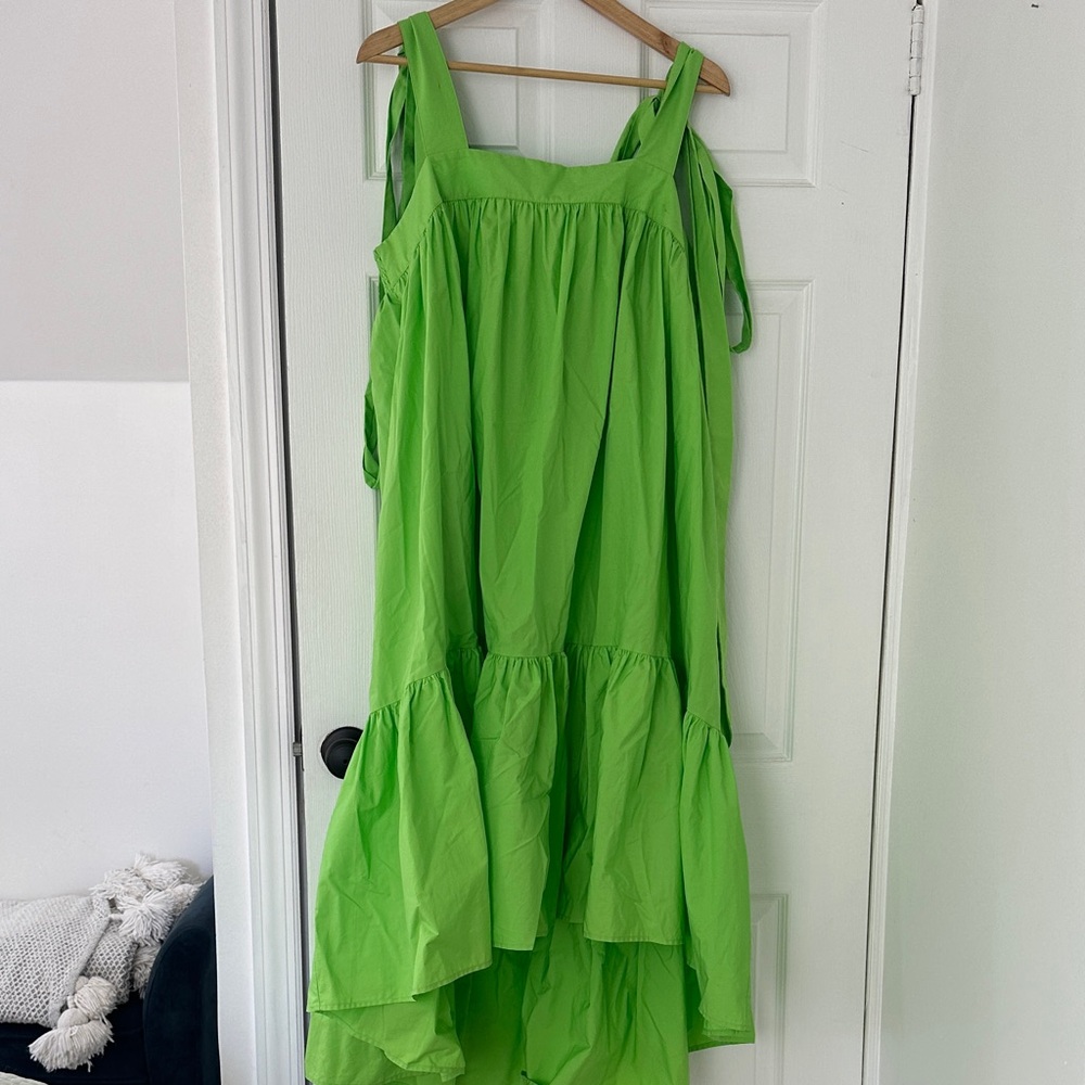 Christopher John Rogers Lime Green Dress